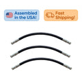 3x Hydraulic Hose Kit for Fisher Trailblazer Mid-Duty Straight Blade Plow 84453