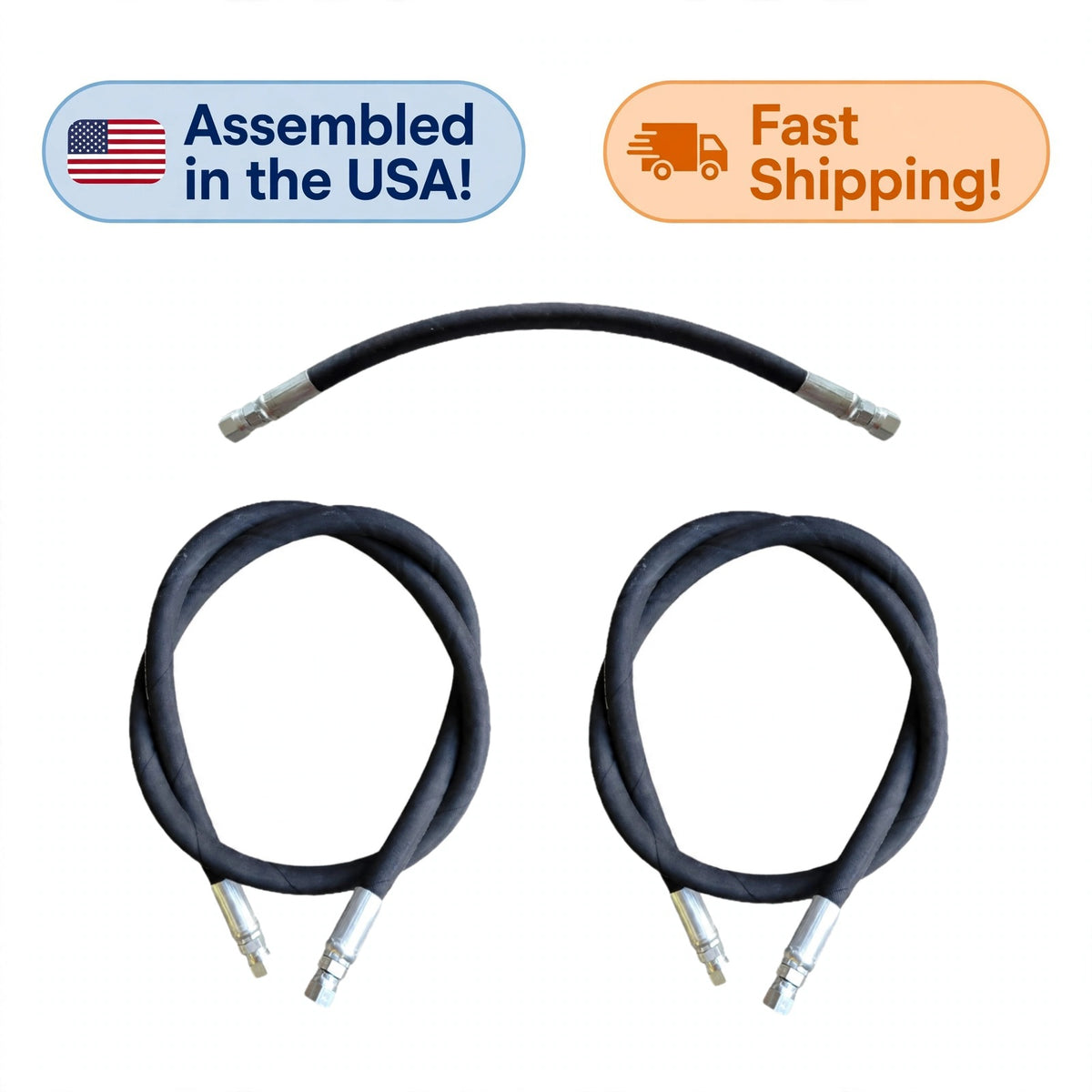 Hydraulic Hoses Kit for Western Midweight & Pro Plow, Pro Plow 2 & 3 | 3 Hoses